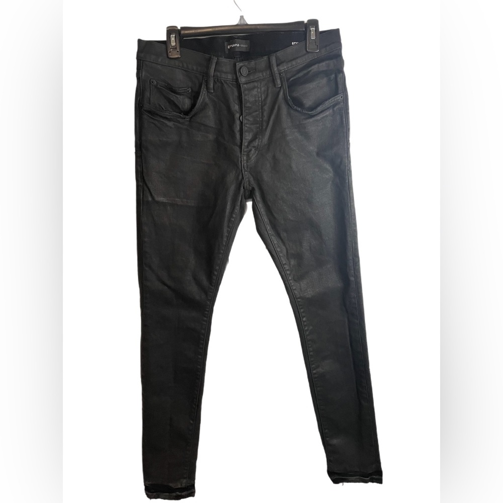 PURPLE Men's Slim-Fit Jeans, Black